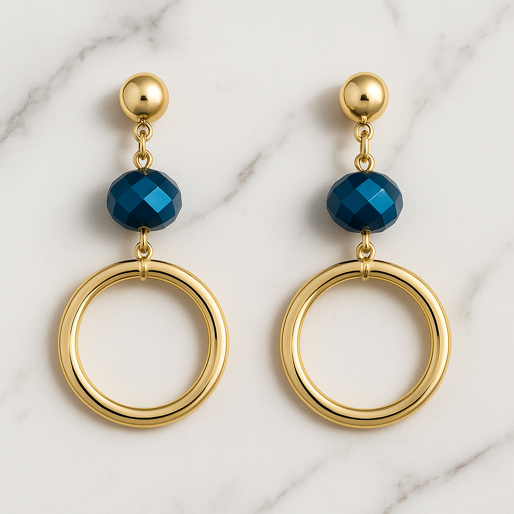 Sapphire Glow Earrings