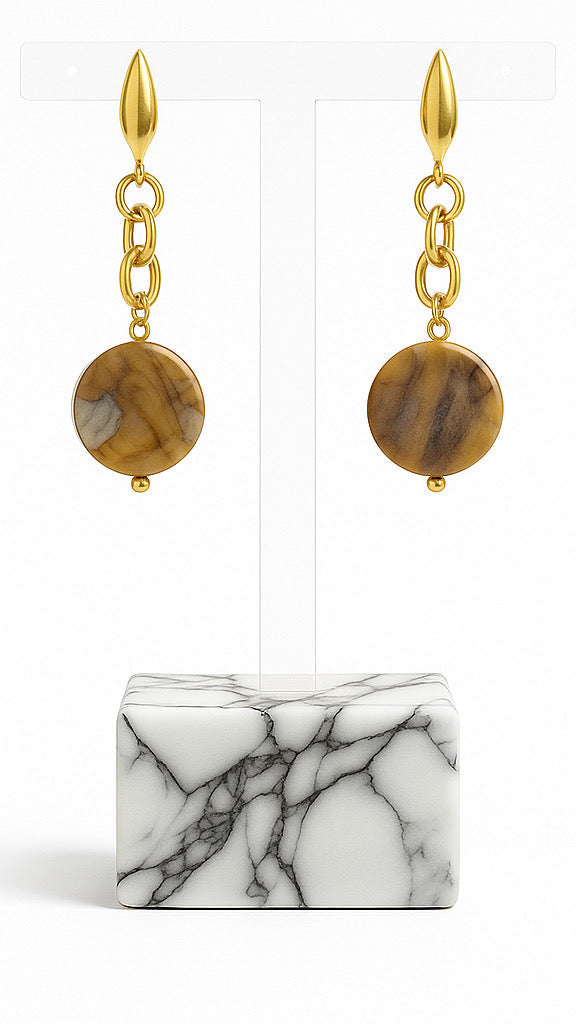 Golden Chain Luxe Earrings