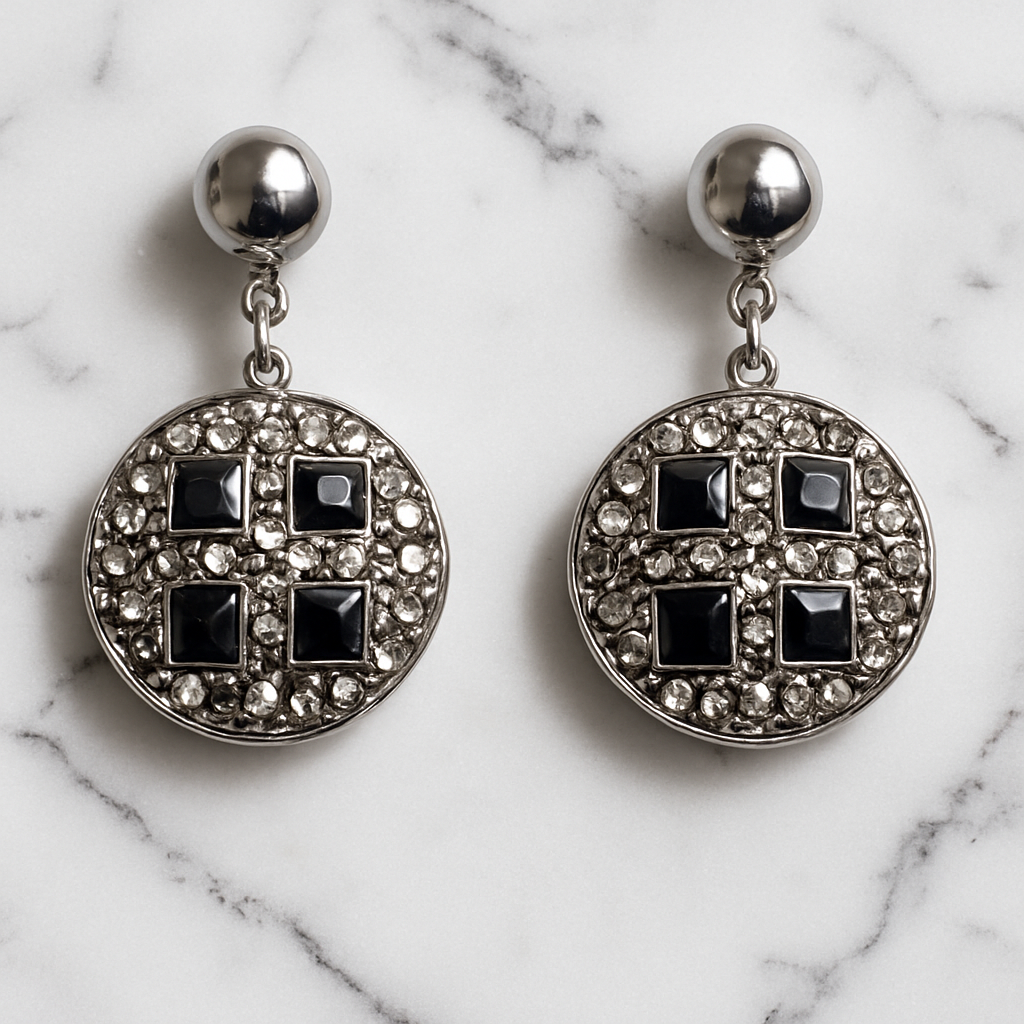 Midnight Glam Drop Earrings