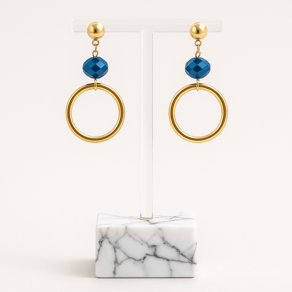 Sapphire Glow Earrings